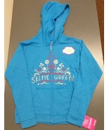 Hanes Girls’ ComfortSoft &#39;Selfie Queen&#39; Full-Zip Hoodie Sweatshirt Blue ... - $8.99