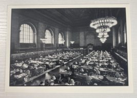Main Reading Room of the New York Public Library Postcard - £2.32 GBP
