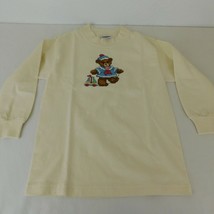 Sailor Teddy Bear Stitch a Shirt Completed on Long Sleeve Size XS Kids Shirt - £11.56 GBP