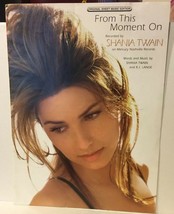 SHANIA TWAIN Photo Sheet Music &quot;FROM THIS MOMENT ON&quot; 1997 Country Pop Hit - €4,29 EUR