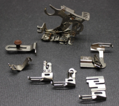 Greist Vintage Sewing Machine Attachments BINDER RUFFLER and More LOT of 7 - $11.95