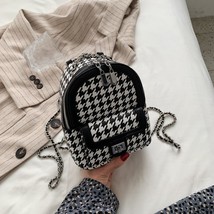 Small Zebra pattern PU Leather Designer Women Backpack Female Ladies Bagpack Gir - £43.49 GBP