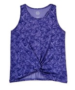 Wonder Nation Girls Solid Twist Tank, Blue Size XL/XG(14-16)Plus - $16.82