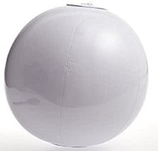 (12) Inflatable Beach Balls, 4&quot;, Party Favors, Pinata Stuffers, White, A... - $5.82