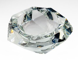 Baccarat Cristal Diamant Coupe Cendrier 6 &quot; Quelque Damage - $3,977.99 MXN