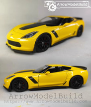 ArrowModelBuild Chevrolet Corvette 2019 (Yellow) Built &amp; Painted 1/24 Mo... - $119.99