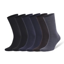 Business Dress Socks for Men Bamboo Breathable with Gift Box 6 Pairs - $29.69