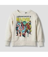 Marvel Comics Toddler Boys&#39; Solid Pullover Sweatshirt - Oatmeal 4T New W... - £7.80 GBP