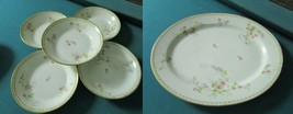 H.C. OLD ABBEY  LIMOGES 5 1/2&quot; 5 ANTIQUE FRUIT BOWLS and oval tray[68] - £81.65 GBP