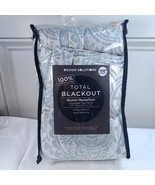 Design Solutions Quinn Medallion Curtain Single Panel 50x108” Total Blac... - $1,068.16 MXN