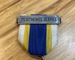 Vintage Meritorious Service Medal Thomas Jefferson Military Militaria KG JD - $14.85