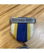 Vintage Meritorious Service Medal Thomas Jefferson Military Militaria KG JD - £11.44 GBP