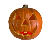 1993 Trendmasters Light-Up Halloween Pumpkin Jack-O&#39;-Lantern Blow Mold 9.5&quot; - $502.67 MXN