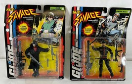 PAIR of GI Joe Sgt Savage Jungle Action Figures - Gen. Blitz &amp; IRON Stormtrooper - £38.28 GBP