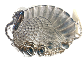 Large 24” Long Turkey Shaped LENOX Serving Platter With Handles Aluminum - $107.91