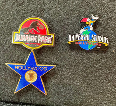 1990s Hollywood Star Disney Jurassic Park Universal Studios 3 collectibl... - $31.04