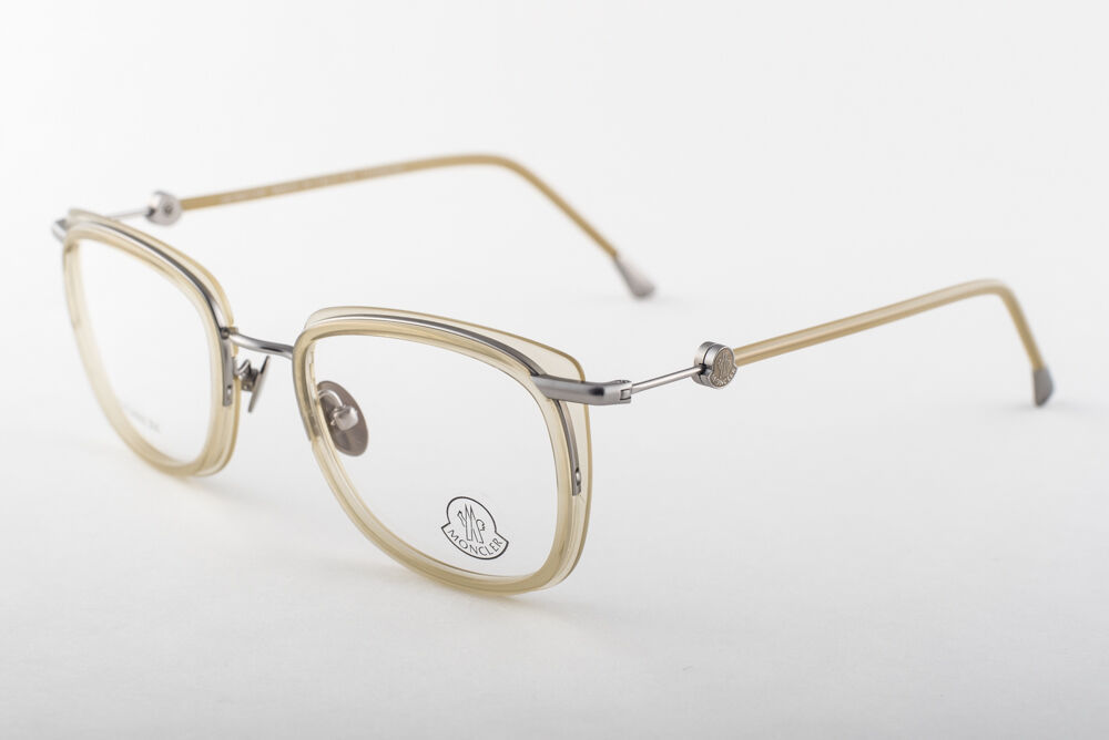 MONCLER MC010-V03 Silver Yellow Titanium Eyeglasses MC 010-V03