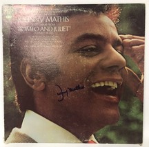 Johnny Mathis Signed Autographed &quot;Romeo and Juliet&quot; Record Album Cover - £31.45 GBP