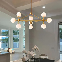 Zahara 10 - Light Unique Sphere Chandelier Modern Glass Bubble Chandelier - $299.00