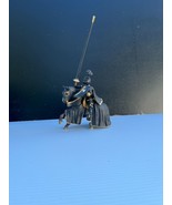 Schleich 70032 Black Medieval Knight on Horse Figurine year 2003 - $23.14