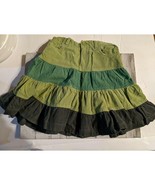 Children&#39;s Place Tiered Green Skirt Size 5 Adjustable Waist Girls - £7.86 GBP