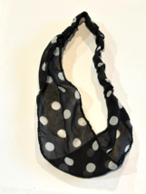 Black and White Polka Dot Fabric Headband Women&#39;s Hair Accessory - $200.17 MXN
