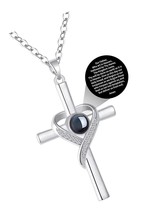 Cross Necklace with Bible Verse for Women Girls 18+2 - £40.21 GBP