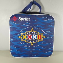 Stadium Seat Cushion Super Bowl Seat Cushion San Diego California Zipper Pouch - £12.68 GBP