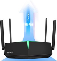 Kuwfi Wifi 6 Gaming Router Smart Dual Band Wifi 802.11Ax Wireless Internet - £48.27 GBP