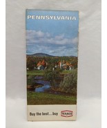 Vintage 1968 Texaco Pennsylvania Brochure Map - $211.15 MXN