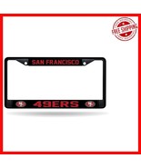 Weather-Resistant San Francisco 49ers Car Frame – NFL Black Chrome 12&quot; x 6&quot; - $48.19 CAD