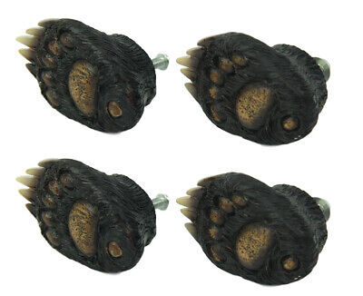 Primary image for Rustic Western Black Bear Paw Drawer Cabinet Furniture Knobs Hardware Pack of 4