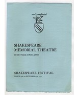 1937 Shakespeare Festival Program Merry Wives of Windsor Stratford Upon ... - £38.91 GBP