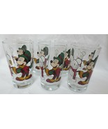 7 Vtg Mickey Mouse &amp; Snowman Disney Anchor Hocking Juice Glass - £31.87 GBP