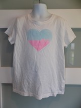 Vineyard Vines Heart SS White T-Shirt Size M (10/12) Girl&#39;s - £12.75 GBP