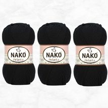 3 Pack NAKO Pirlanta Exclusive Micro Acrylic Yarn Crochet Hand Knitting Art Lot  - £15.15 GBP+