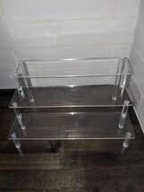 Acrylic Risers Display Stands, 3 Tier Perfume Organizer Display 12&quot; x 9&quot;... - $13.86