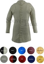 Medieval Gambeson Thick Padded Long Coat Aketon Jacket Armor Costume - O... - $98.01