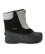 Boys Snow Boots Waterproof Winter Itasca Gray Mid Removeable Liner-size 1 - £18.00 GBP