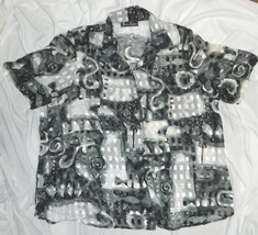 Womens Barrie Stephens Brand Geometric Casual Top / Blouse size 22 / 48x31 - $13.06