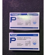 Precept FluidGard 160 Antifog Procedure Mask Pleated 14401- 2 Boxes of 5... - $35.00