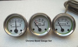 Gauge Set Tractor Oil Pressure, Ammeter, Temperature fits John Deere - $15.19