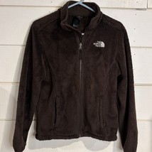 The North Face Fleece Dark Chocolate Brown Zip Front Jacket Women&#39;s size... - $33.25