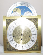 Grandfather Clock Dial Emperor NEW Brass Color Moon, Gears - £102.41 GBP