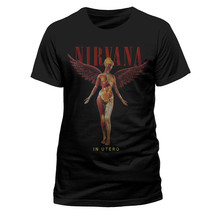 Nirvana In Utero Kurt Cobain Official Rock Heavy Metal Tee T-Shirt Mens Unisex - £30.69 GBP