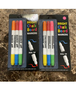 2 D.I.Y Bright Chalk Board Markers - Dual Tip Brand New Free Shipping USA - £11.06 GBP