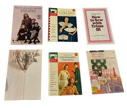 Vintage Sewing Booklets (6) Dressmaking Collars Velvet Singer Sewing McC... - $11.87