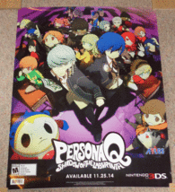 Persona Q Shadow of the Labyrinth Promotional Poster for Nintendo 3DS Video Game - £15.60 GBP