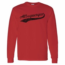 UGP Campus Apparel Houston City Baseball Script - Hometown Long Sleeve T Shirt - - £23.16 GBP