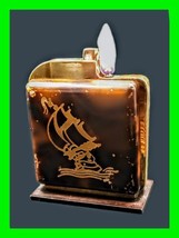 Very RARE Early Thorens Nuit De Lune Vintage Push Button Table Lighter -... - $163.34